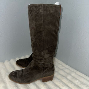 Women's Faded Glory Brown Riding Boots Size 6.5 Suede